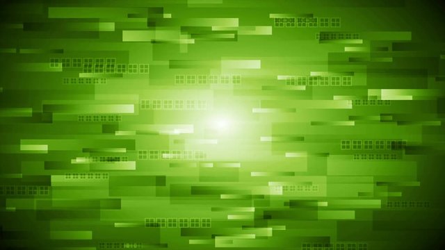 Green tech geometric motion background. Video animation Ultra HD 4K 3840x2160
