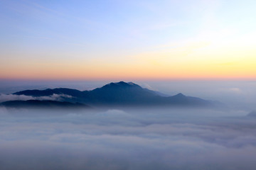 Fototapeta premium Smoky mountain sunset