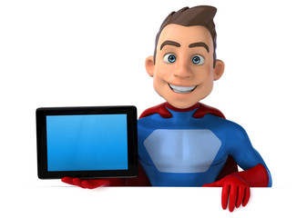 Fun superhero - 3D Illustration