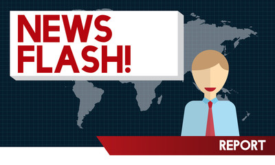 News Flash Announcement Breaking News Report Concept