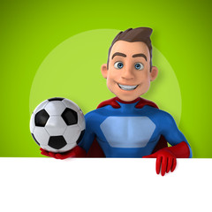 Fun superhero - 3D Illustration