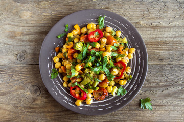 stew with chickpeas and vegetables