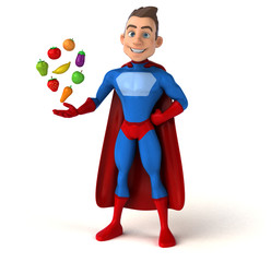 Fun superhero - 3D Illustration © Julien Tromeur