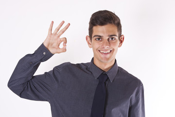 businessman with success expression