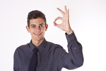 businessman with success expression