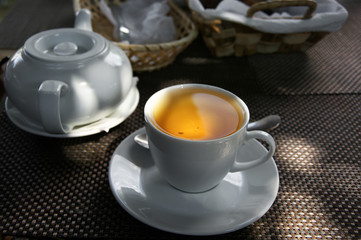 Tea  in sunlight