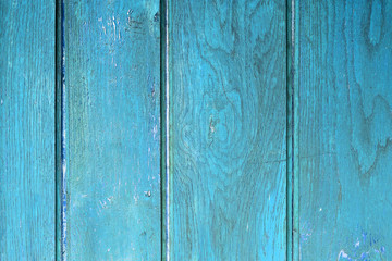 Naklejka premium The old blue wood texture with natural patterns