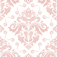 Seamless Damask Vector Background