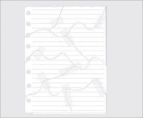 Tear paper Vector Illustration.