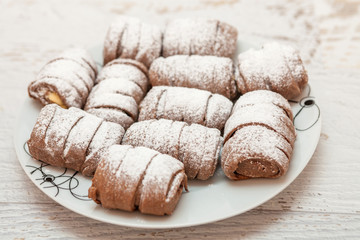 Sweet chocolate roll cookie