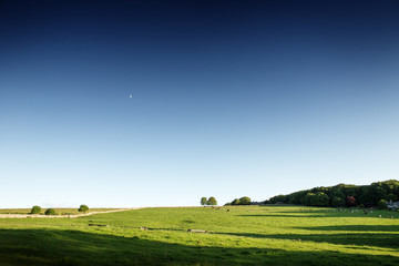 countryside landscape shot in the uk