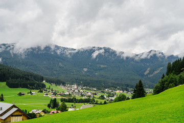 Fototapeta na wymiar Touristic famous place Gosau, Austria