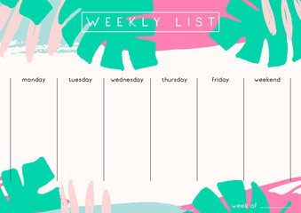 Weekly Planner Template