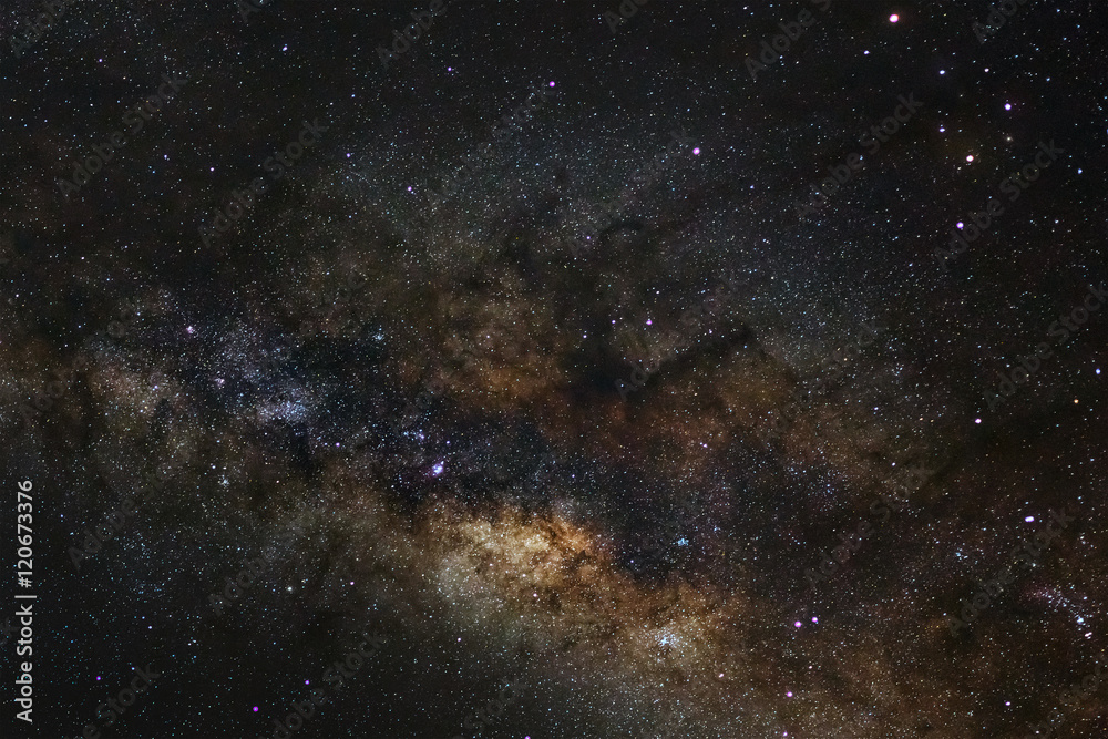 Canvas Prints the center of the milky way galaxy..