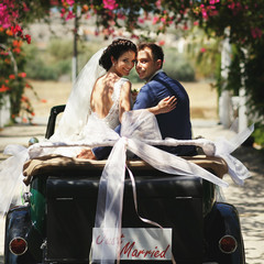 Beautiful stylish young successful couple