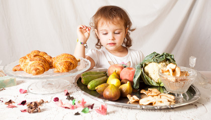 Obraz na płótnie Canvas Healthy food for children.