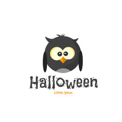 Halloween character - owl. Vector illustration