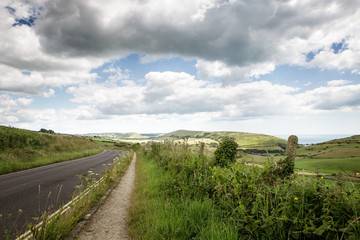 countryside landscape shot in the uk