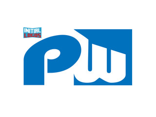 PW Initial Logo for your startup venture