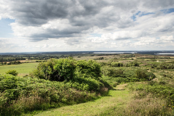 Fototapeta na wymiar countryside landscape shot in the uk