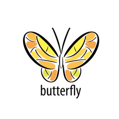 vector butterfly logo