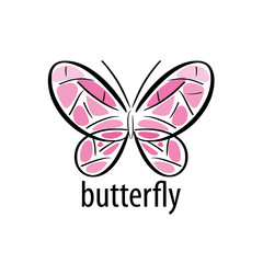vector butterfly logo