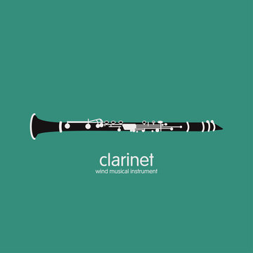 Vector illustration of a clarinet