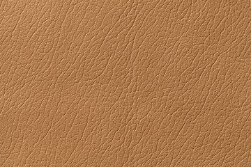 Light brown leather texture background with pattern, closeup.