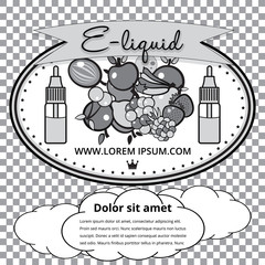 corporate design, template vector liquid for e-cigarette . Logo. Accessories for vape, advertising and sales. for design. E-cig, Vape