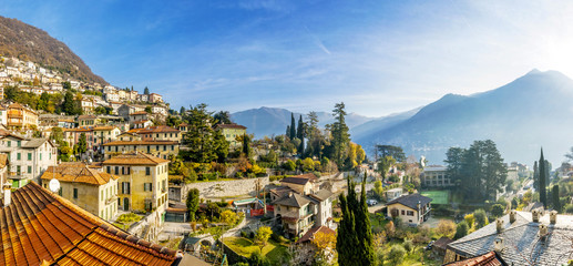 Fototapeta na wymiar Moltrasio view of Lake Como