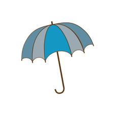 Umbrella blue sign