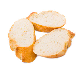 Bread the cut baguette