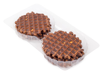 Soft wafers with chocolate