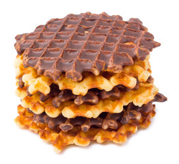 Soft wafers with chocolate