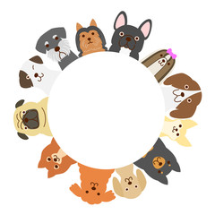 Small dogs circle