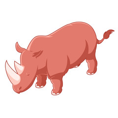 Rhinoceros isometric icon