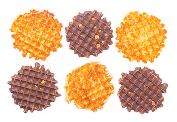 Soft wafers with chocolate