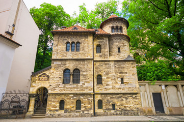 Old Klausen Synagogue in Jewish Quarter in Prague
