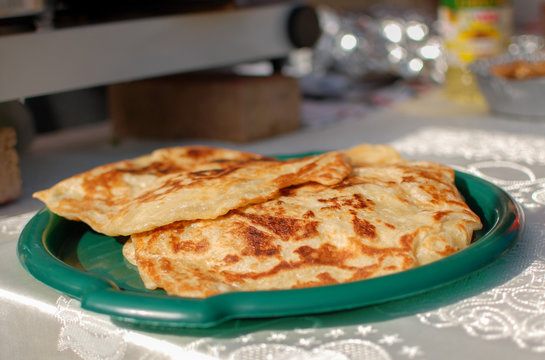 Malawach or malawah: traditional fried bread of Yemenite Jews