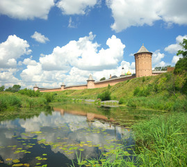 Fototapeta premium Summer landscape in Suzdal