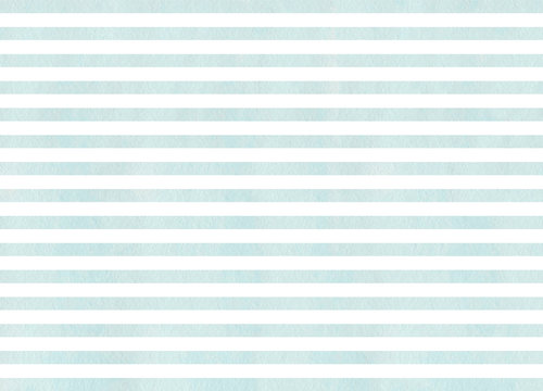 Watercolor blue stripes background.