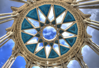 Obraz premium Star hole roof in VDNH Moscow