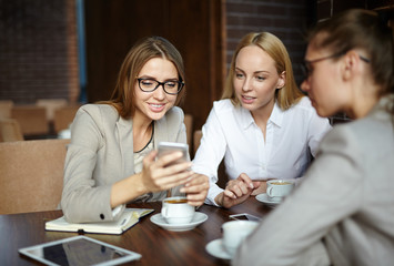 Talk of businesswomen