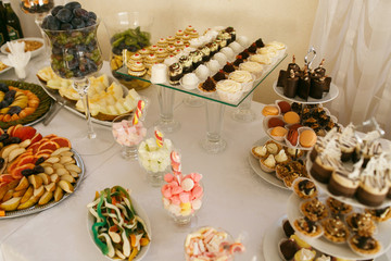 Desserts on the table