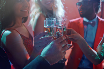 Toasting at booze