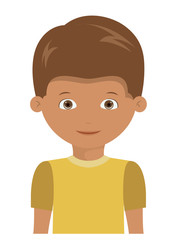 Happy boy cartoon icon. Childhood happinesssummer season cloth and kid theme. Isolated design. Vector illustration