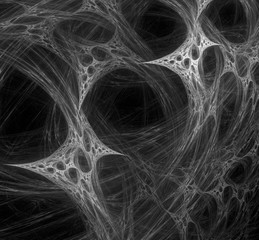 Black and white abstract fractal