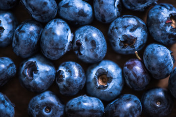 Macro view blueberries