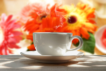 morning coffee in the garden