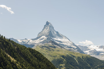 Zermatt, Bergdorf, Alpen, Schweizer Berge, Wallis, Matterhorn, Zmutt, Zmuttgletscher, Furgggletscher, Furi, Trockener Steg, Wanderweg, Wanderferien, Sommer, Schweiz